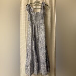 OP Blue and White Maxi Dress
